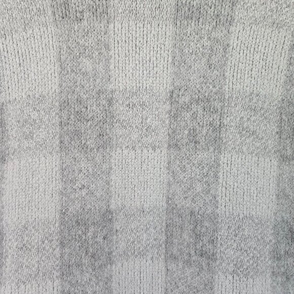 Lane Bryant Womens Plaid Duster Sweater Vest Open Front Gray & White 18/20 - Picture 5 of 14